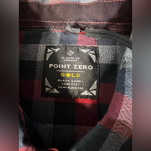 NWT Point Zero Black Label Men’s Button Down Shirt XL - Picture 8 of 10